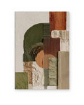 Garden Wall, textured abstract painting shown straight on