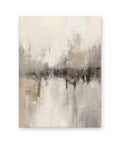 Quiet Reflection, hand-painted abstract painting shown straight on