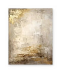 Gilded Plaster, textured abstract painting shown straight on