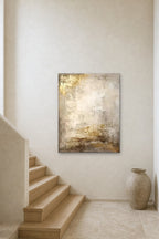 Gilded Plaster shown at 90 × 120 cm above a stair landing
