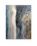 River Stone, textured abstract painting shown straight on