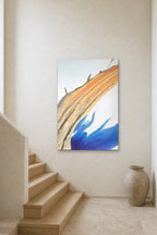 Orange Arc shown at 90 × 130 cm above a stair landing