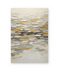 Golden Tide, textured abstract painting shown straight on