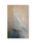 Blue Haze, hand-painted abstract painting shown straight on