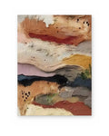 Desert Strata, textured abstract painting shown straight on