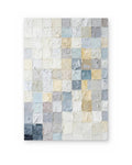 Pastel Mosaic, textured abstract painting shown straight on
