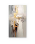 Gold Thread, hand-painted abstract painting shown straight on