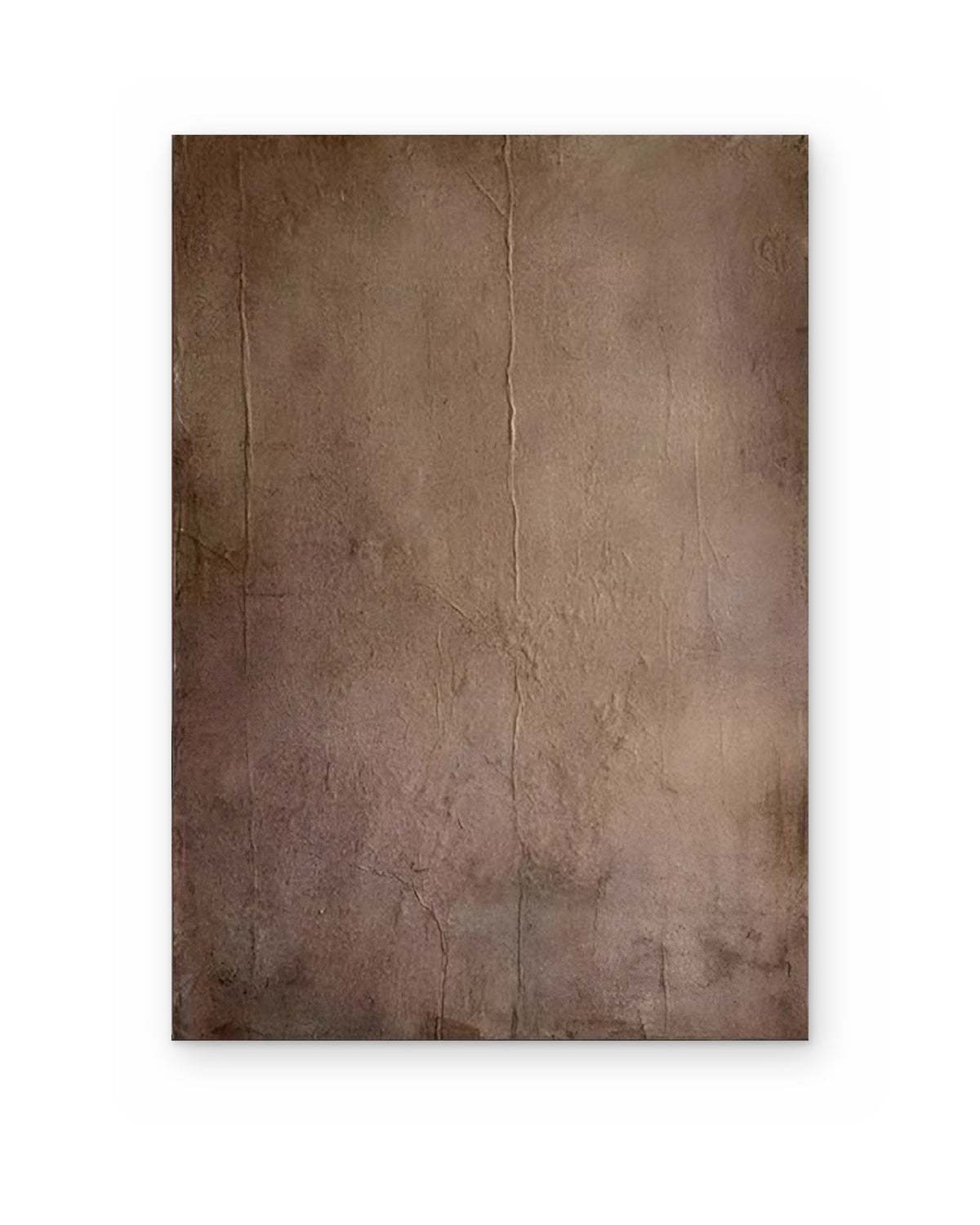 Umber Field, textured abstract painting shown straight on
