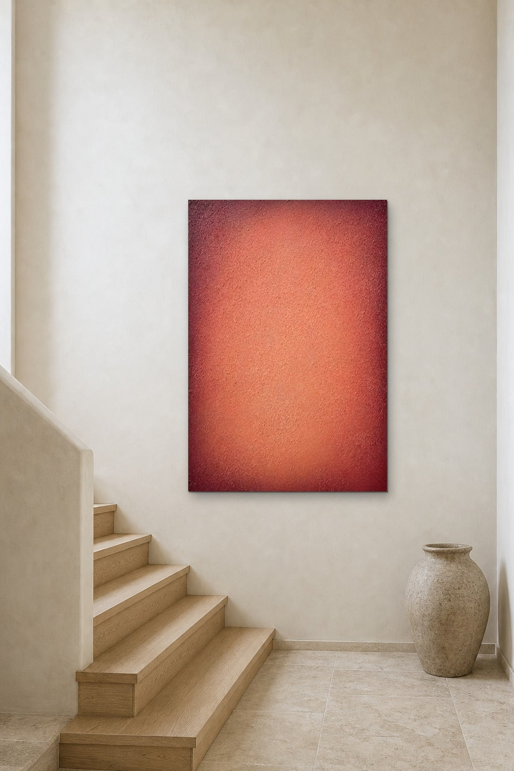 Ember shown at 90 × 120 cm above a stair landing