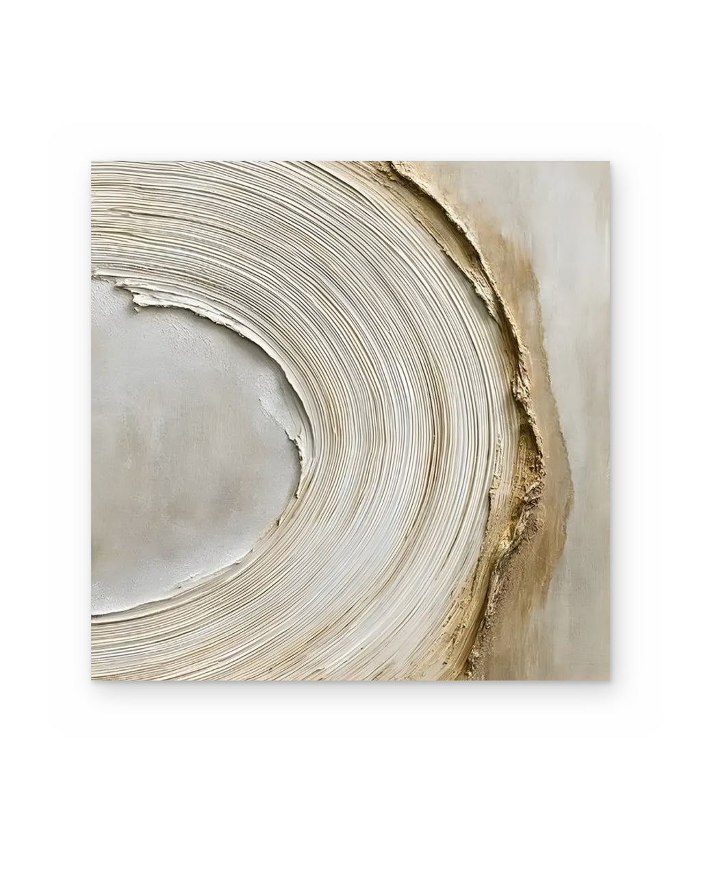 Ripple, textured abstract painting shown straight on