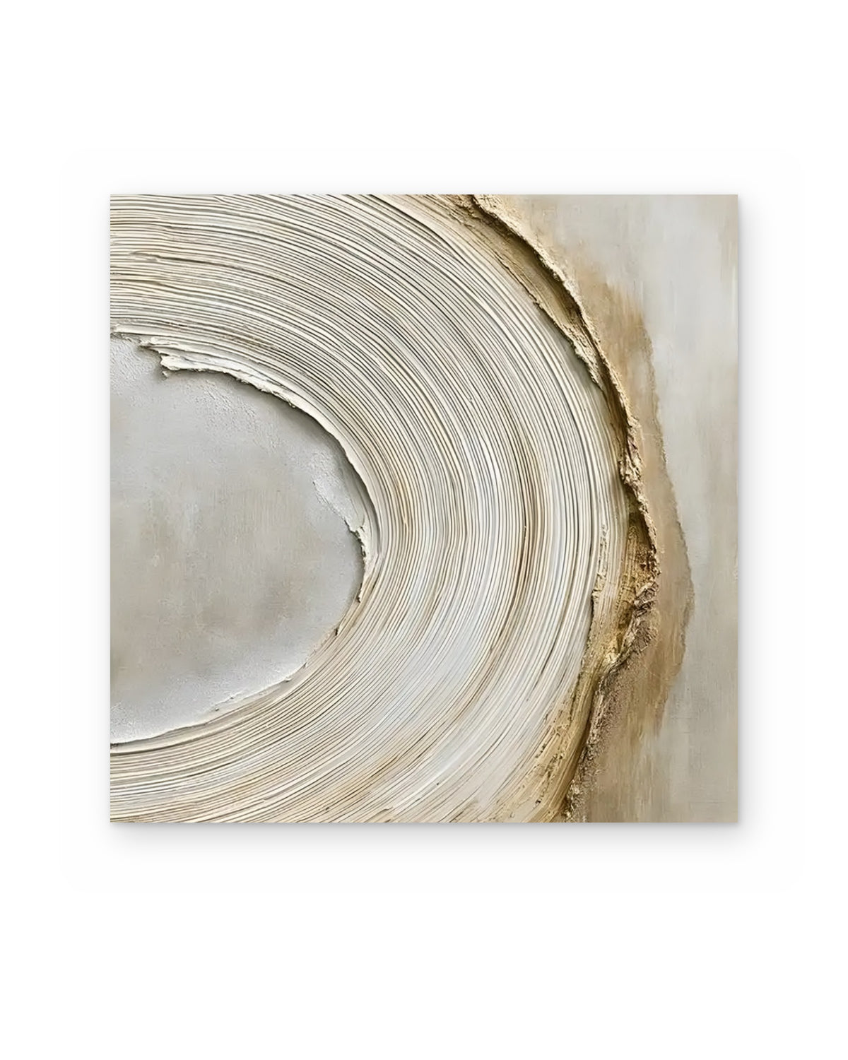 Ripple, textured abstract painting shown straight on