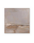 Blush Shore, atmospheric abstract painting shown straight on