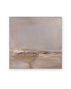 Blush Shore, atmospheric abstract painting shown straight on