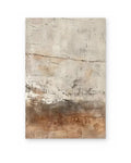 Earth Wall, textured abstract painting shown straight on