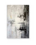 Smoke Study, hand-painted abstract painting shown straight on