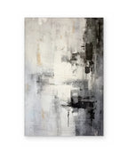 Smoke Study, hand-painted abstract painting shown straight on