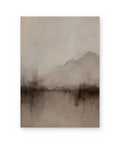 Misty Mountain, atmospheric abstract painting shown straight on