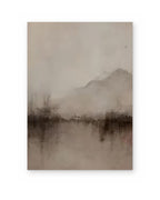 Misty Mountain, atmospheric abstract painting shown straight on