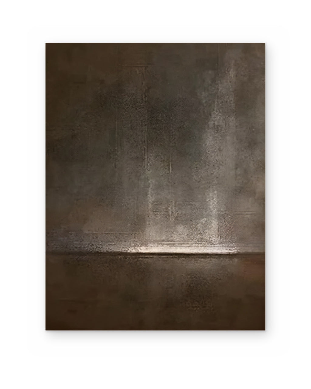 Night Horizon, hand-painted abstract painting shown straight on
