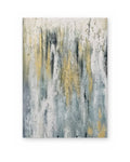 Gold Drizzle, hand-painted abstract painting shown straight on