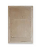 Plaster Frame, textured abstract painting shown straight on