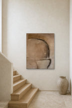 Arch in Clay shown at 90 × 120 cm above a stair landing