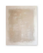 Linen Square, hand-painted abstract painting shown straight on