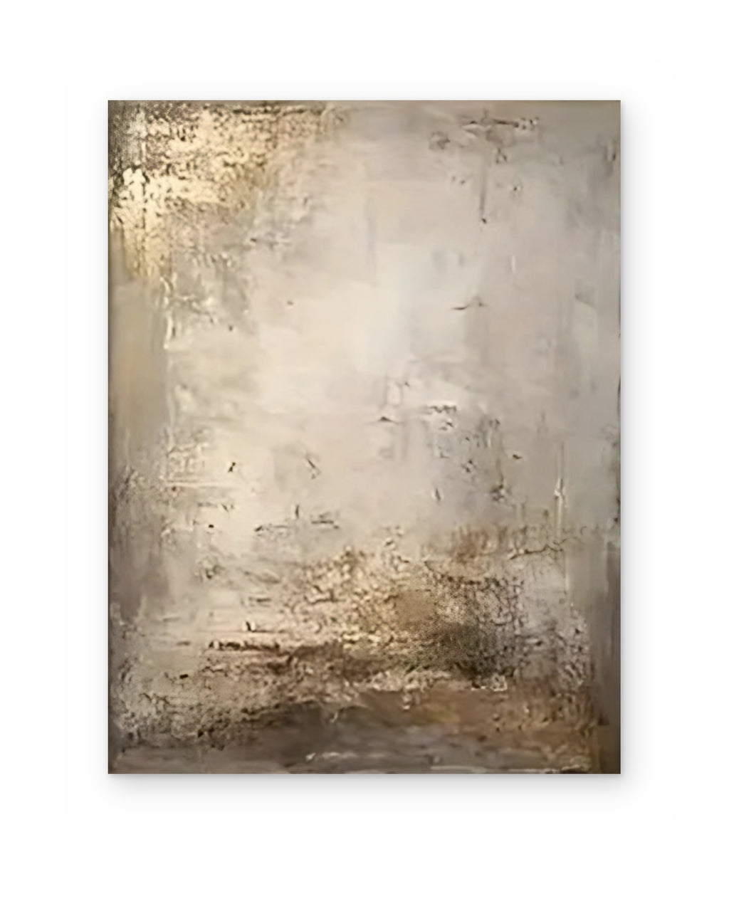 Gilded Dust, hand-painted abstract painting shown straight on