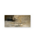 Ochre Panorama, hand-painted abstract painting shown straight on