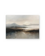 Mountain Lake, atmospheric abstract painting shown straight on