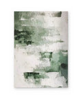 Sage Brushstrokes, hand-painted abstract painting shown straight on