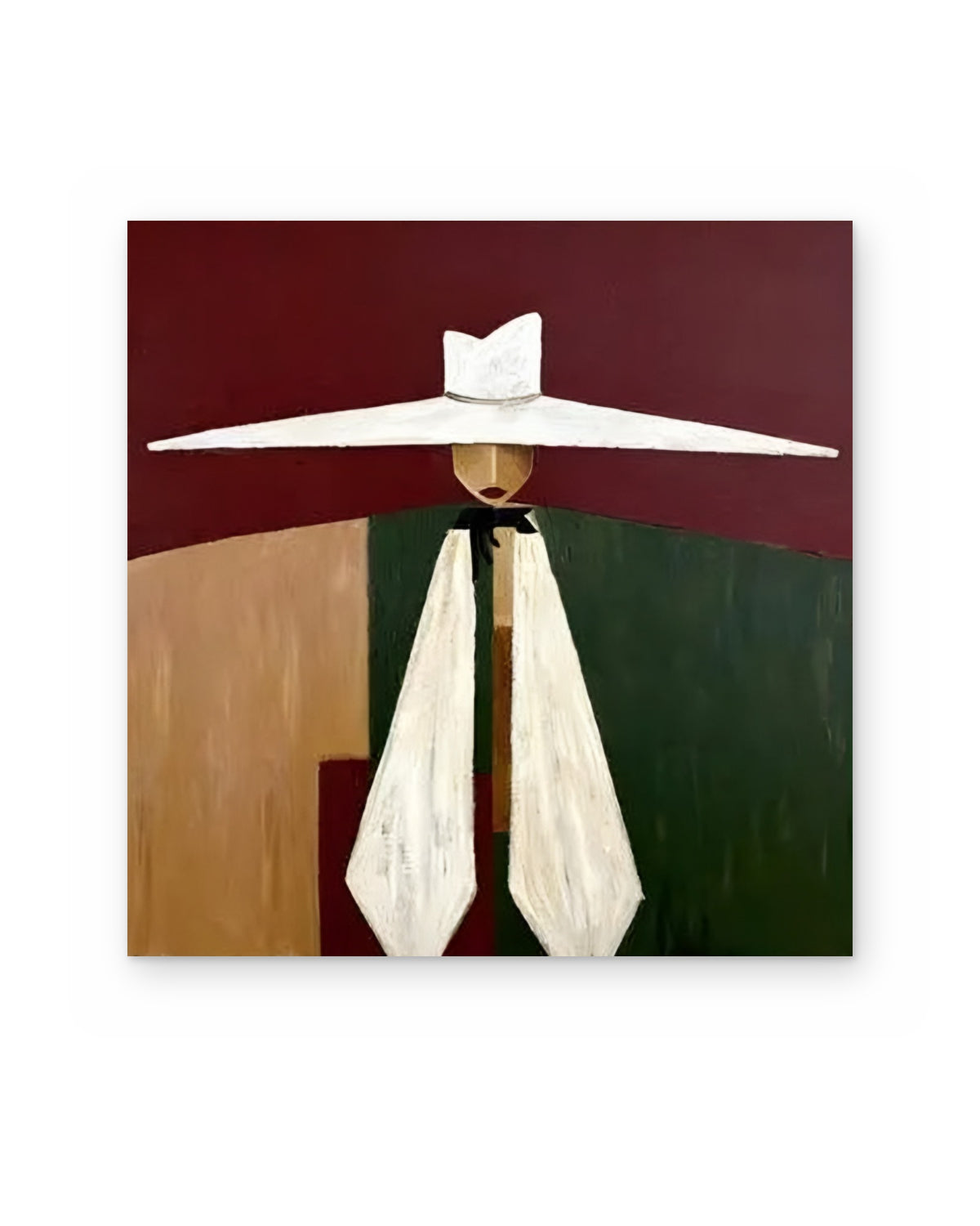 The White Hat — Figurative Abstract Painting