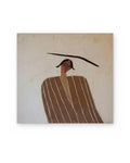 The Balancing Woman, figurative abstract painting shown straight on