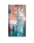 Coral Reef, textured abstract painting shown straight on